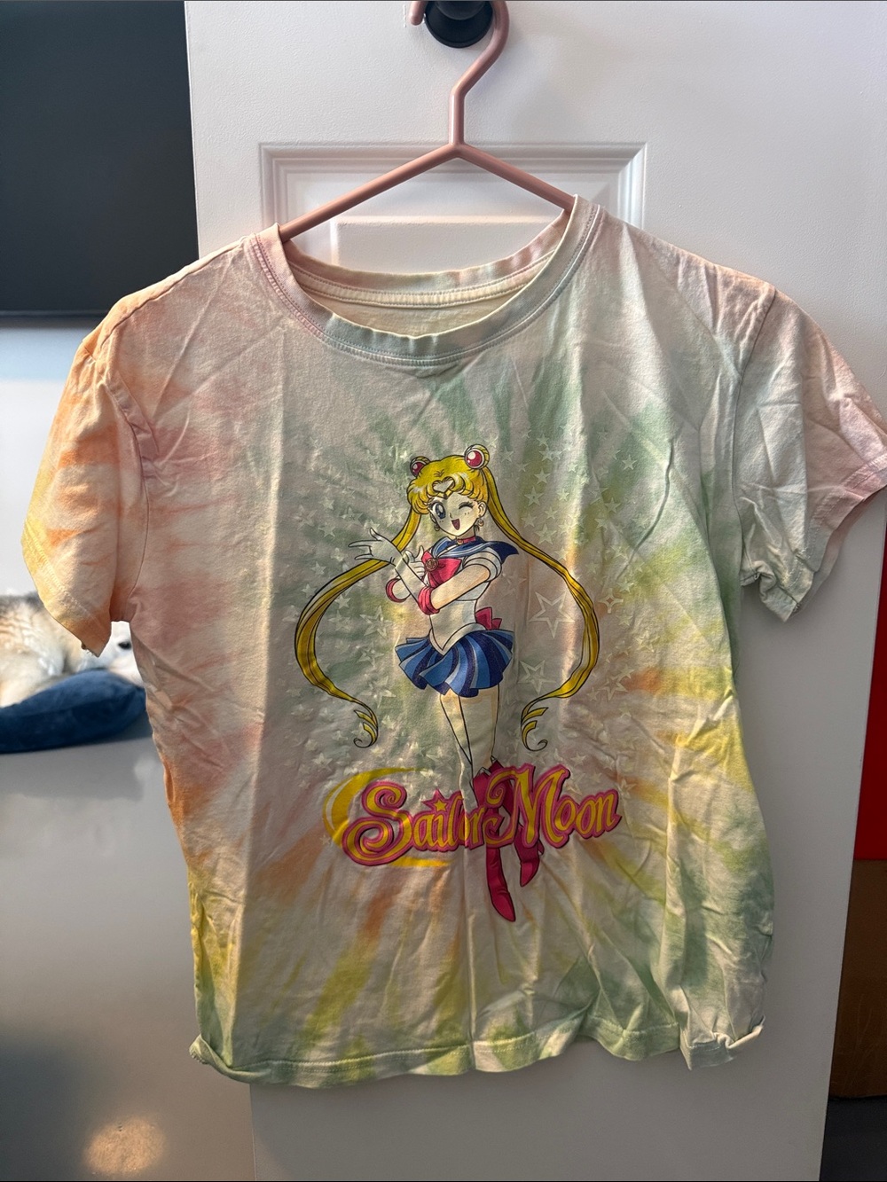 Sailor Moon Pastel Tie-Dye Graphic Tee - Multi
